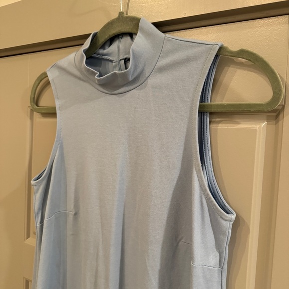 BOBEAU NORDSTROM | Powder Blue Mock Neck Sleeveless Tank Top Size XS - Picture 3 of 10